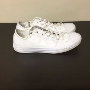 White Leather Converse